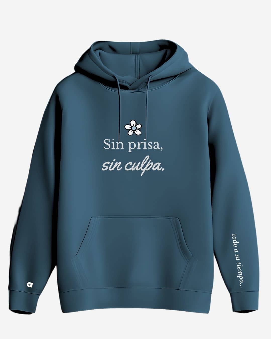 Chica con hoodie NARA “Sin prisa, sin culpa”, vibe tranquila y fluida – imagen 5